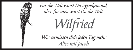 Traueranzeige von Wilfried  von Neue Deister-Zeitung
